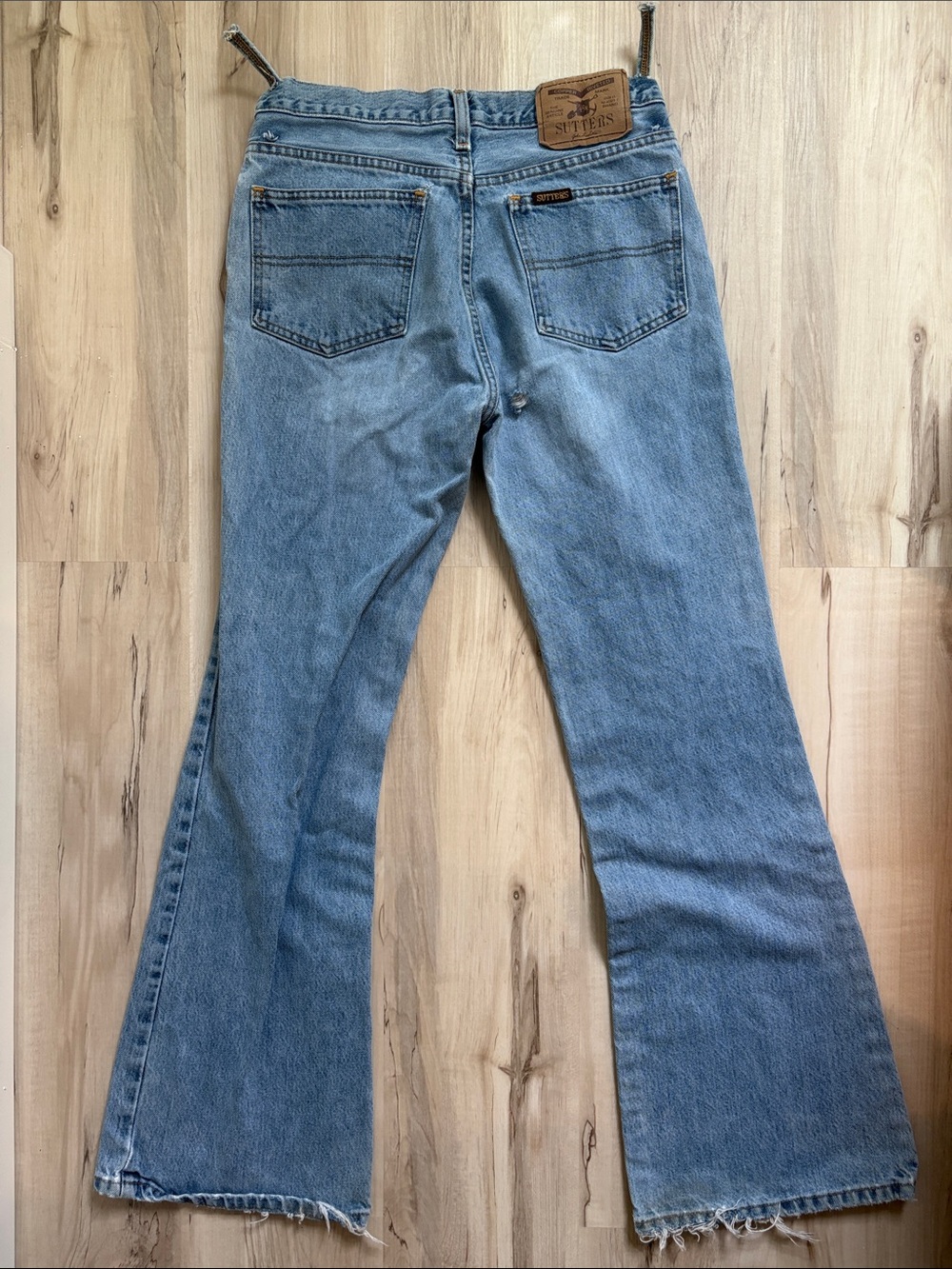 100% cotton Women’s Light Blue Bootcut Jeans